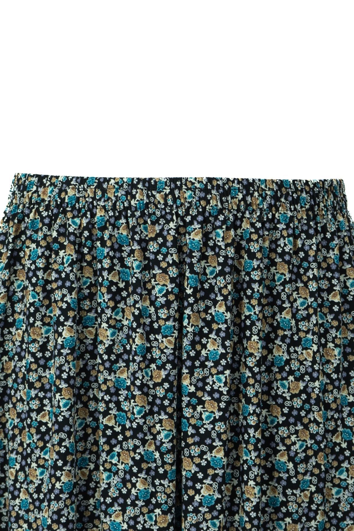 Kadın Anne Etek Dokuma Viskon Kumaş Minik Papatyam Çiçeği Desenli Rahat Kesim Tam Kalıp